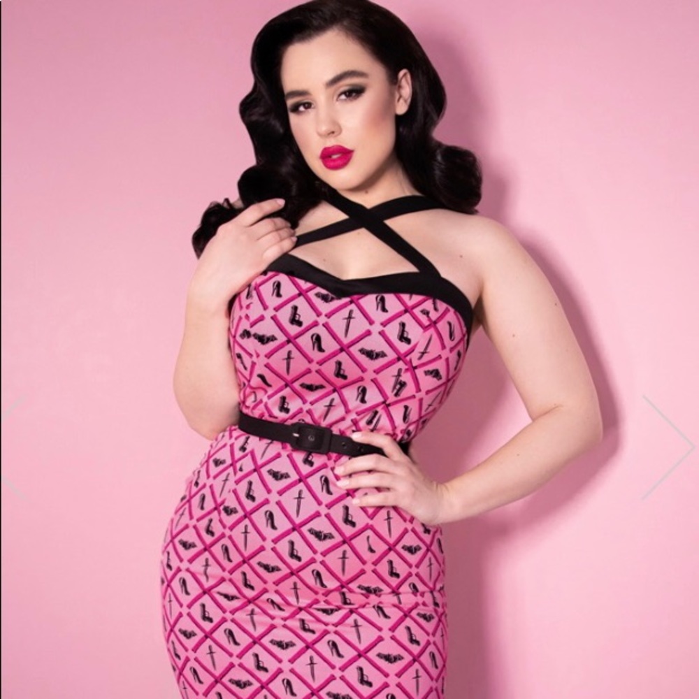 LADY DANGER DRESS IN MEAN GIRLS CLUB PRINT